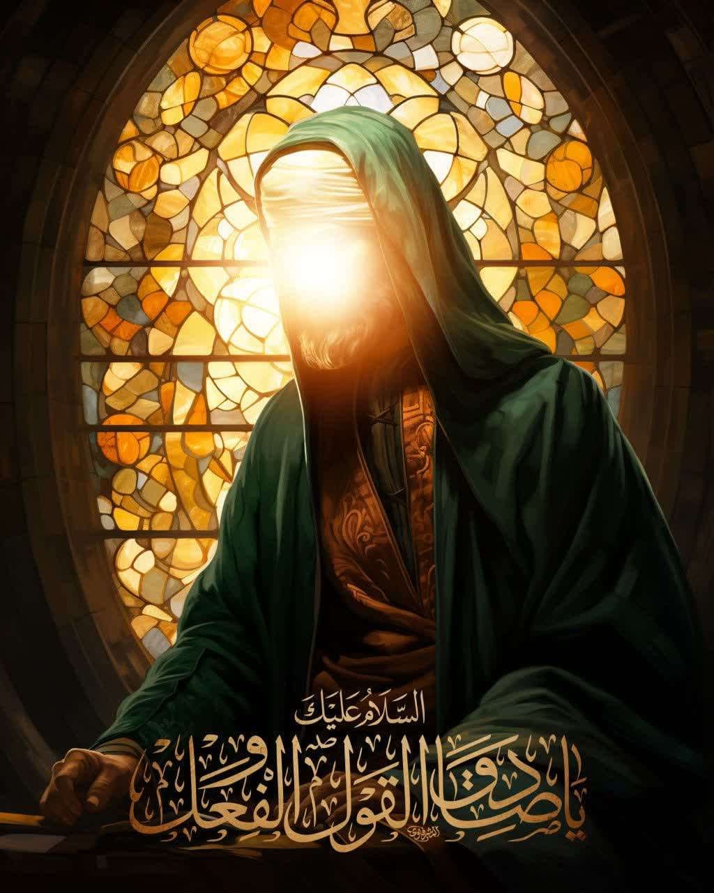 سالروز شهادت شیخ الائمه حضرت امام جعفر صادق تسلیت باد .🖤